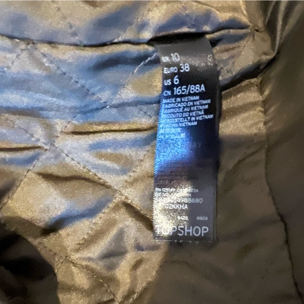 Top Shop Olive Green Coat View 4